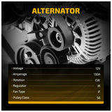 Alternator for 2005-2007 Ford Escape 2005-2006 Mazda Tribute Mercury Mariner 210-4136 - product image 3