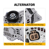 Alternator For Hyundai Elantra Tiburon Kia Spectra 01-06 2.0L 90A 13973 4-Groove - product image 4