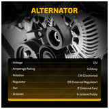 Alternator 11286 for Dodge Avenger & Chrysler Sebring 07-10 V6 3.5L 140A 12V - product image 3