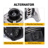 Alternator 11286 for Dodge Avenger & Chrysler Sebring 07-10 V6 3.5L 140A 12V - product image 4