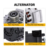 Alternator 6-Groove 180A for 2006-2007 BMW 525i 2.5L 3.0L 525xi 530i 3.0L 11260 - product image 2