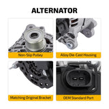 Alternator for 2004 2006-2008 Ford E-450 Super Duty 5.4L 130A 23827 7764N-6G - product image 2