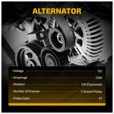 for 2012-2014 Honda CR-V 2.4L Alternator 120 Amp 12V 11604 31100-RX0-A01 11604N - product image 4