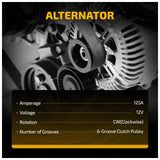 125A Alternator for 2013-2018 Toyota RAV4 2.5L 14487 1042113290 27060-0V140 - product image 4