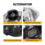 Alternator for 2017-2018 Hyundai Santa Fe Sport 2.0L 2.4L CW 6-Groove 150A 12V - product image 2