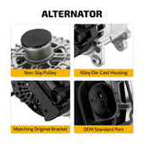 Marine Alternator for Mercruiser 4.3L 5.0L 5.7L V6 V8 SAEJ1171 Certified 8461N - product image 2