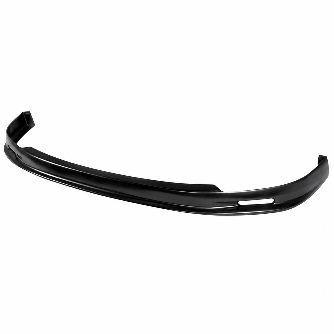 1996–1998 Honda Civic Front Bumper Lip — Black Polypropylene on white background
