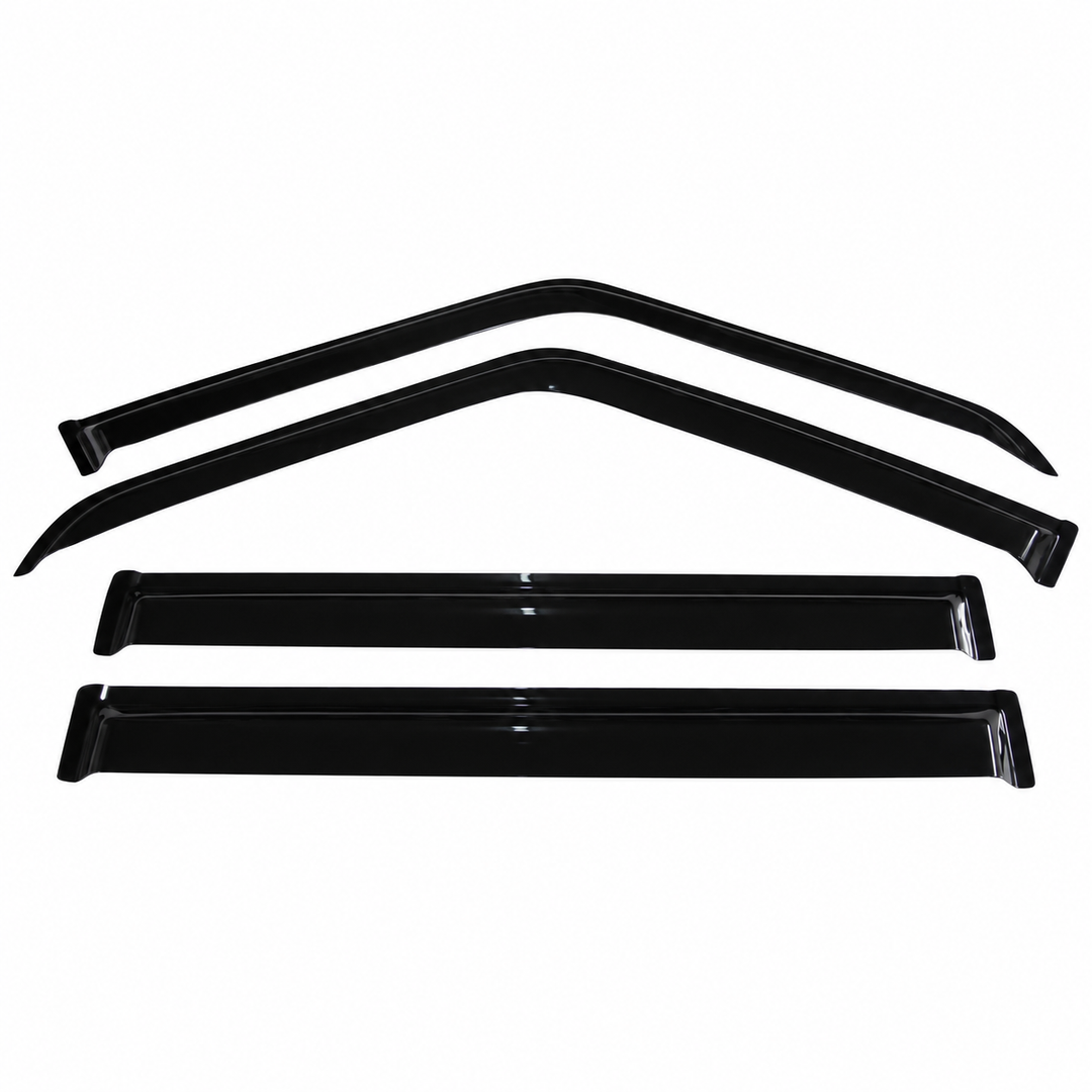 1984–2001 Jeep Cherokee 4-Door Smoke Window Visors on white background