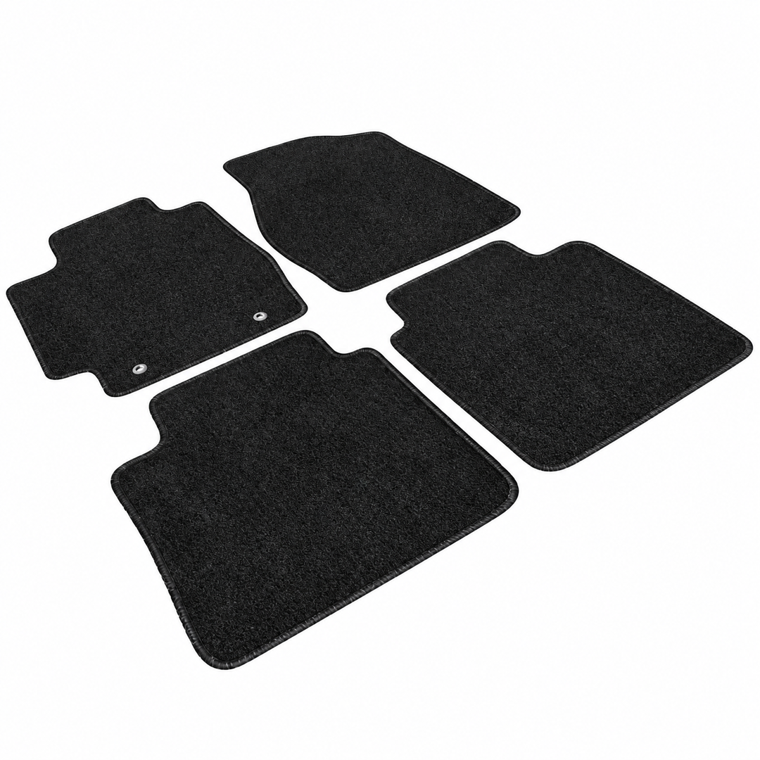 2002–2006 Toyota Camry Black Nylon Floor Mats — 4-Piece Set on white background