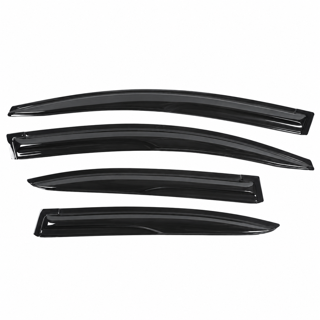 2012–2015 Honda Civic Sedan Smoke Window Visors — 4-Piece Set on white background