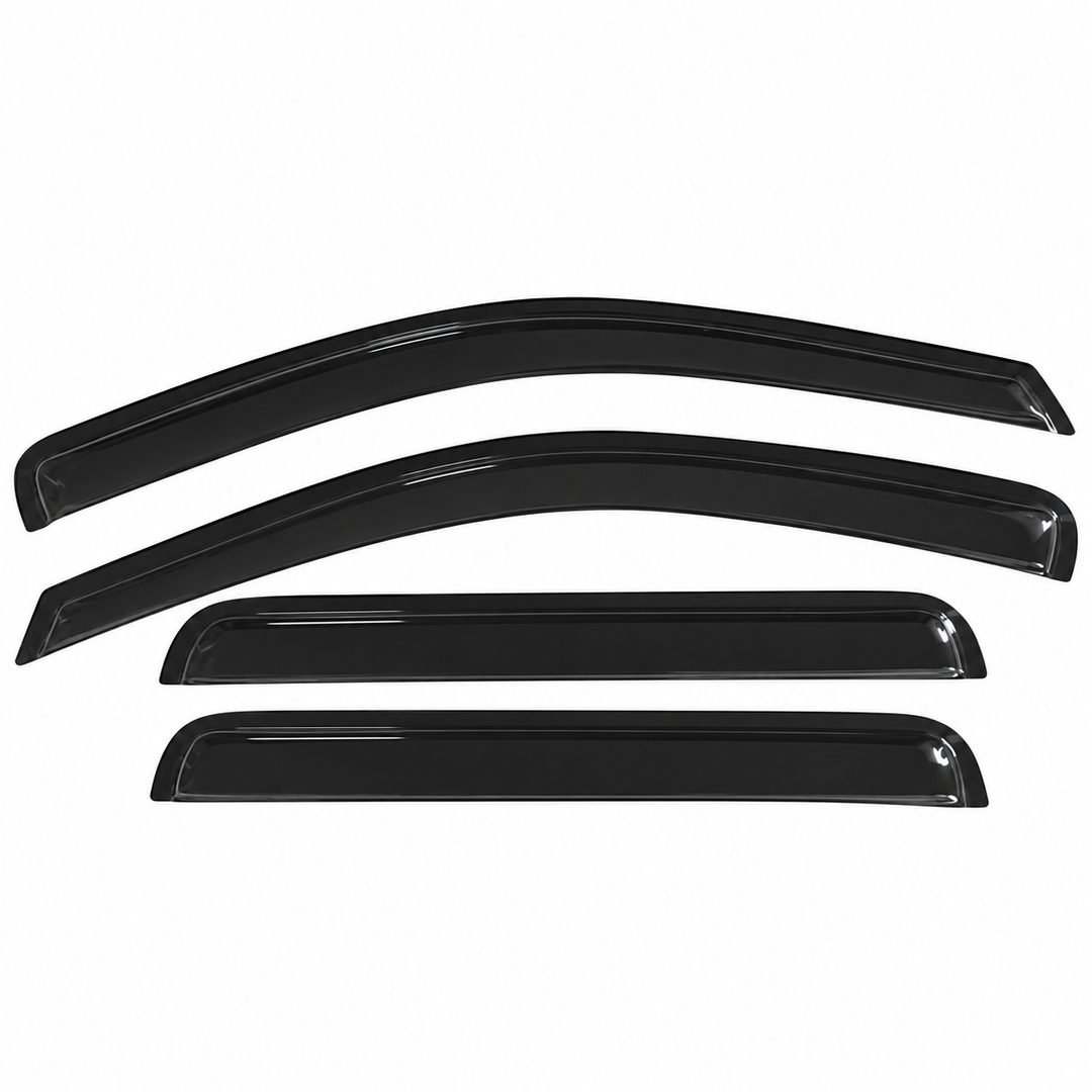 4-Piece Window Visor Set for 2005–2010 Jeep Grand Cherokee – Smoke on white background