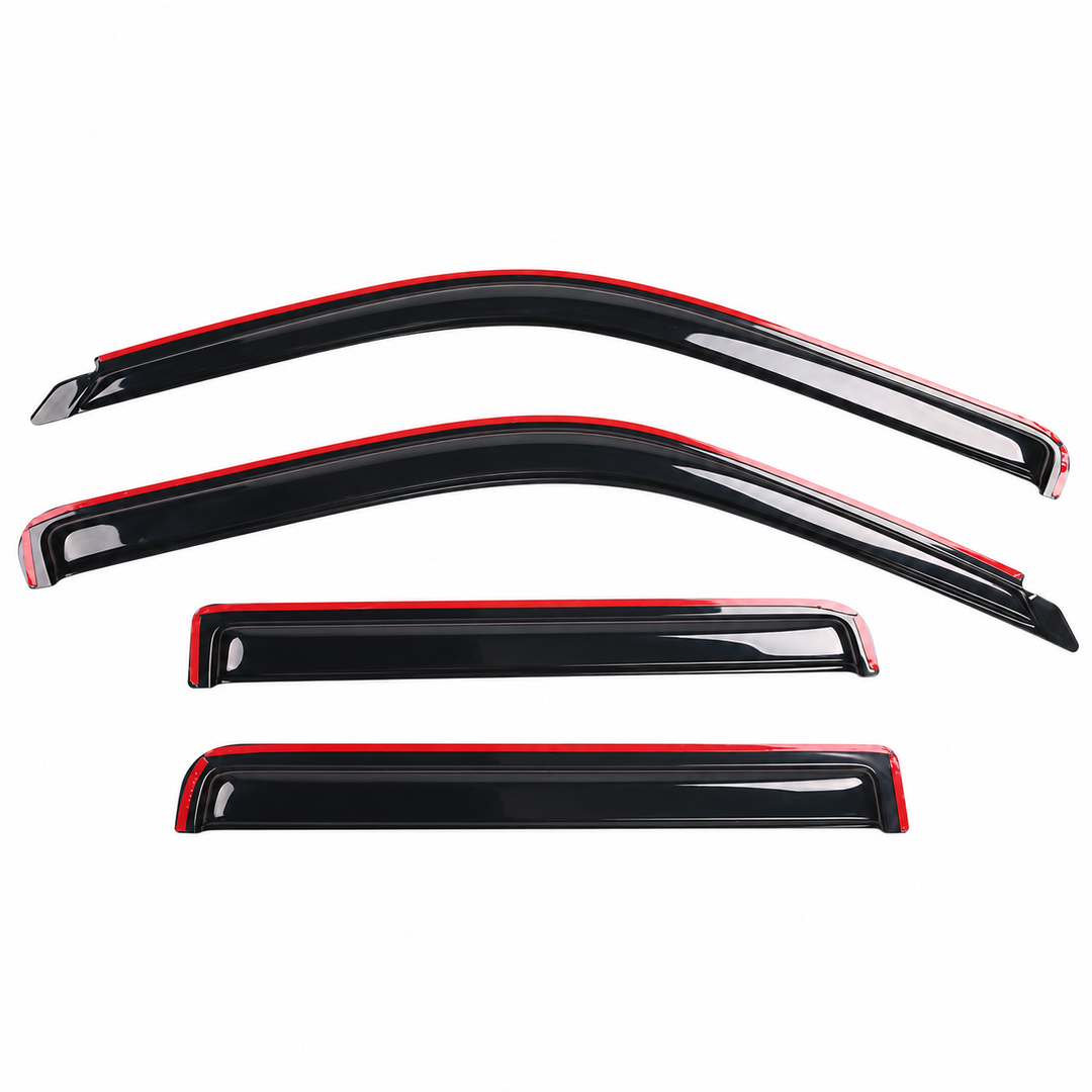 4-Piece In-Channel Window Visors for Ford Explorer & Mercury Mountaineer on white background