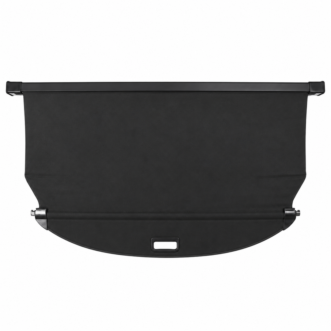 2015–2018 Hyundai Santa Fe Sport Retractable Cargo Cover — Black on white background