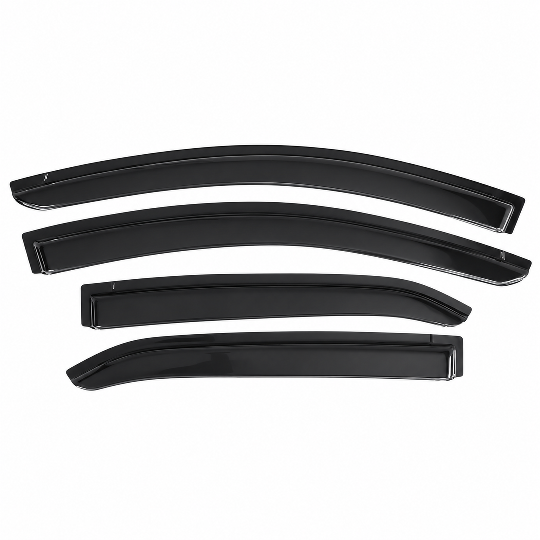 2014–2019 Toyota Corolla Sedan Smoke Window Visors — 4-Piece Set on white background