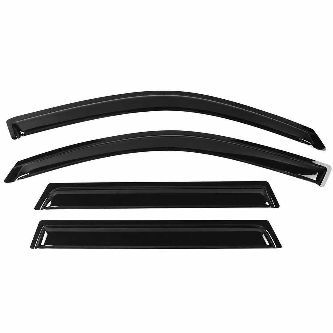 4-Piece Window Visor Set for 2000–2006 BMW X5 E53 – Smoke on white background