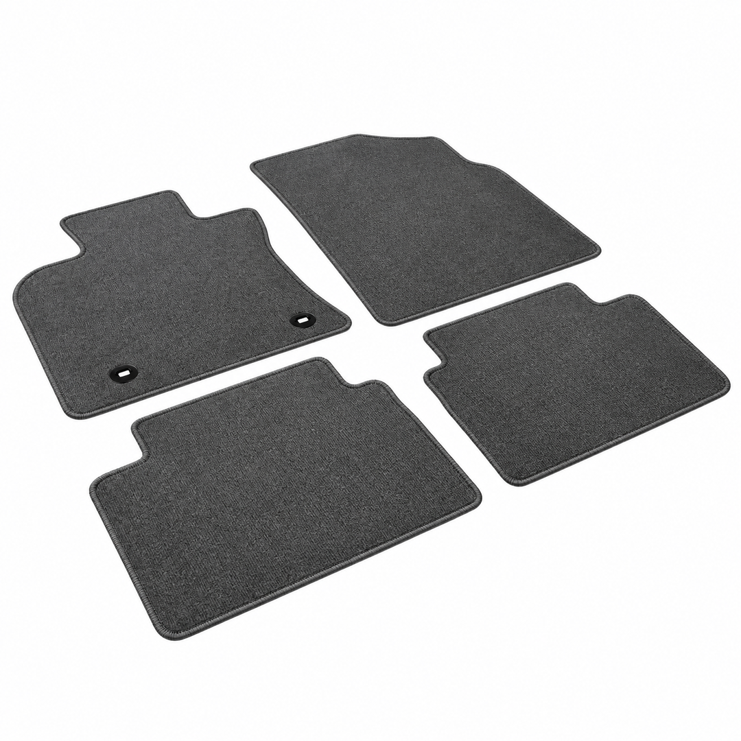 2018–2024 Toyota Camry Gray Nylon Floor Mats — 4-Piece Set on white background