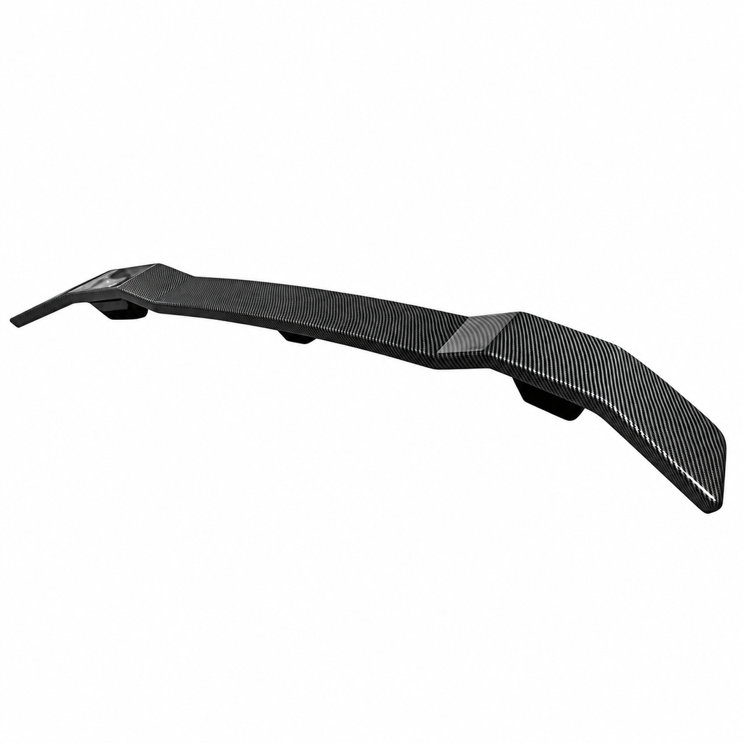 2021–2026 Hyundai Elantra Trunk Spoiler — Carbon Fiber Print ABS on white background