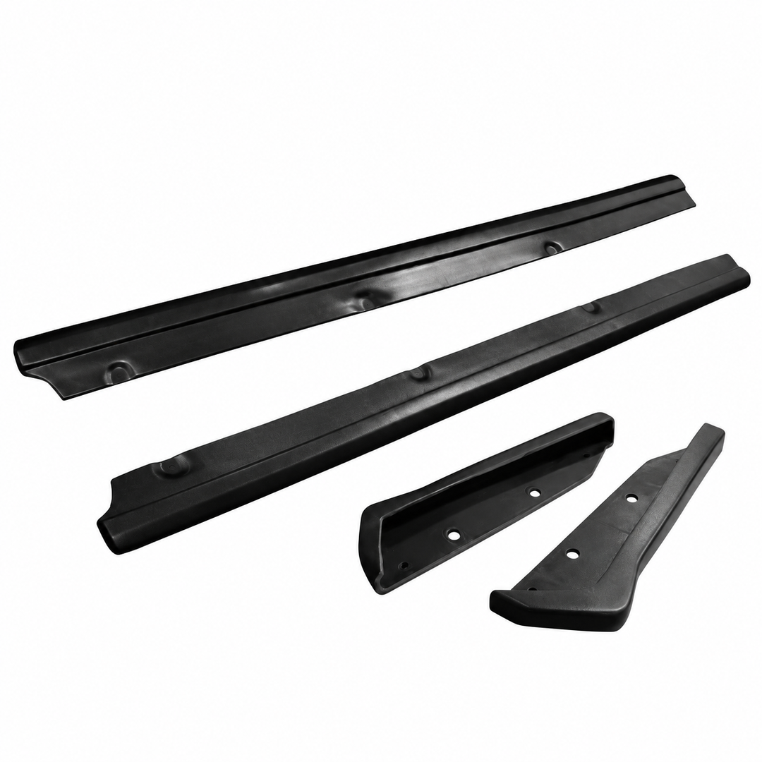 Unpainted Side Skirt & Rear Apron Set for 2000–2009 Honda S2000 on white background