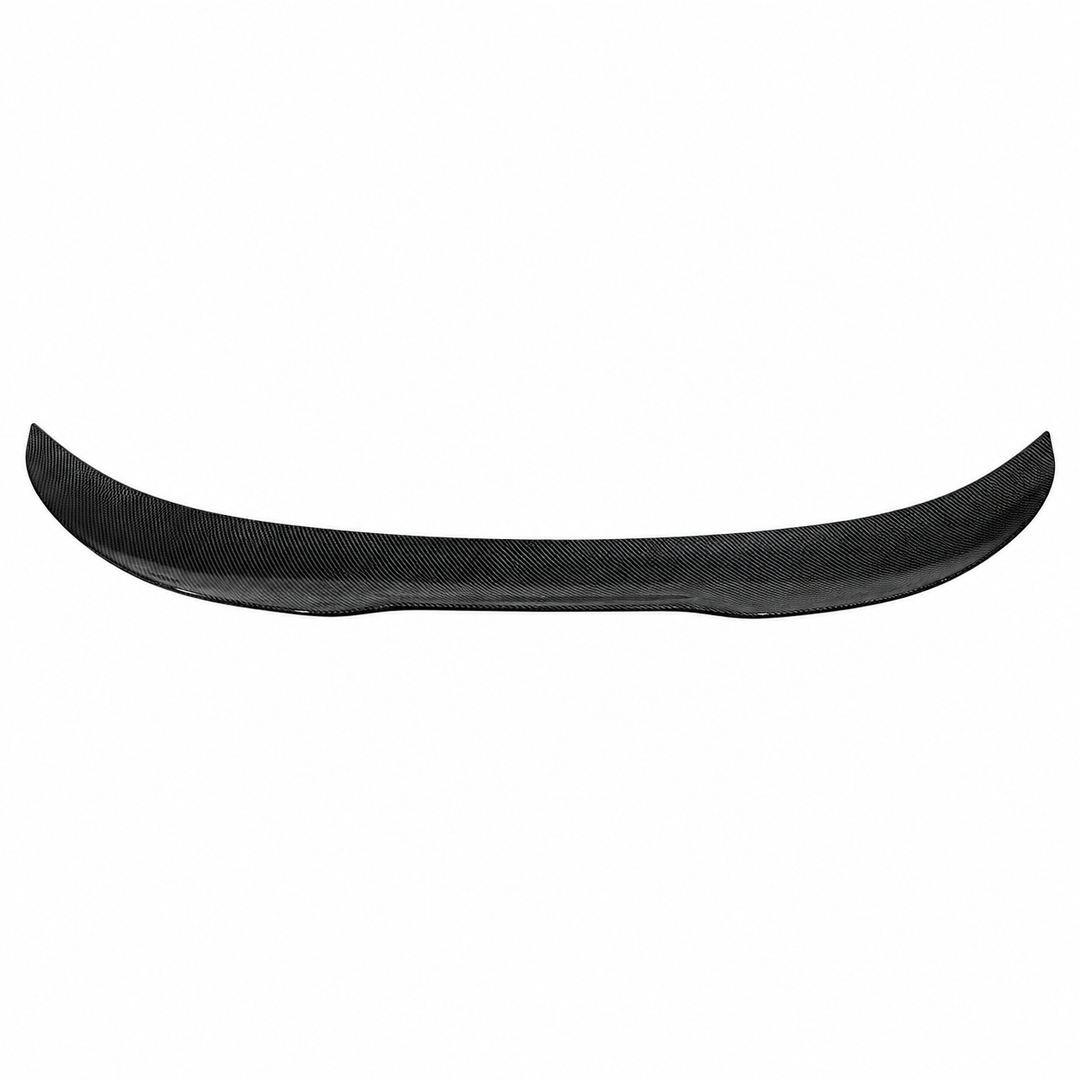 2012–2018 BMW F30 & F80 M3 Sedan Trunk Spoiler — Carbon Print ABS on white background