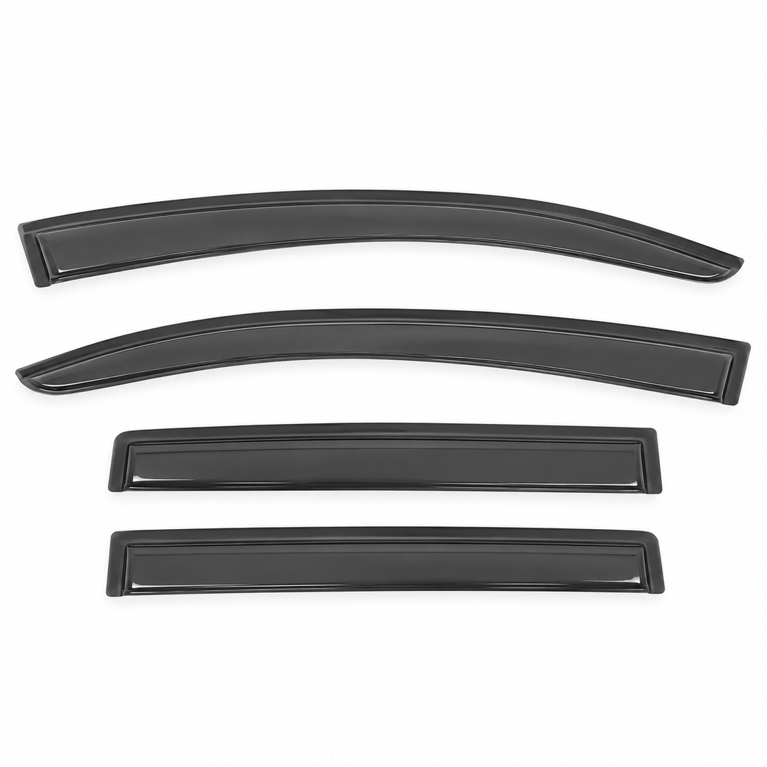 2013–2015 Chevrolet Spark Smoke Window Visors — 4 Pieces on white background