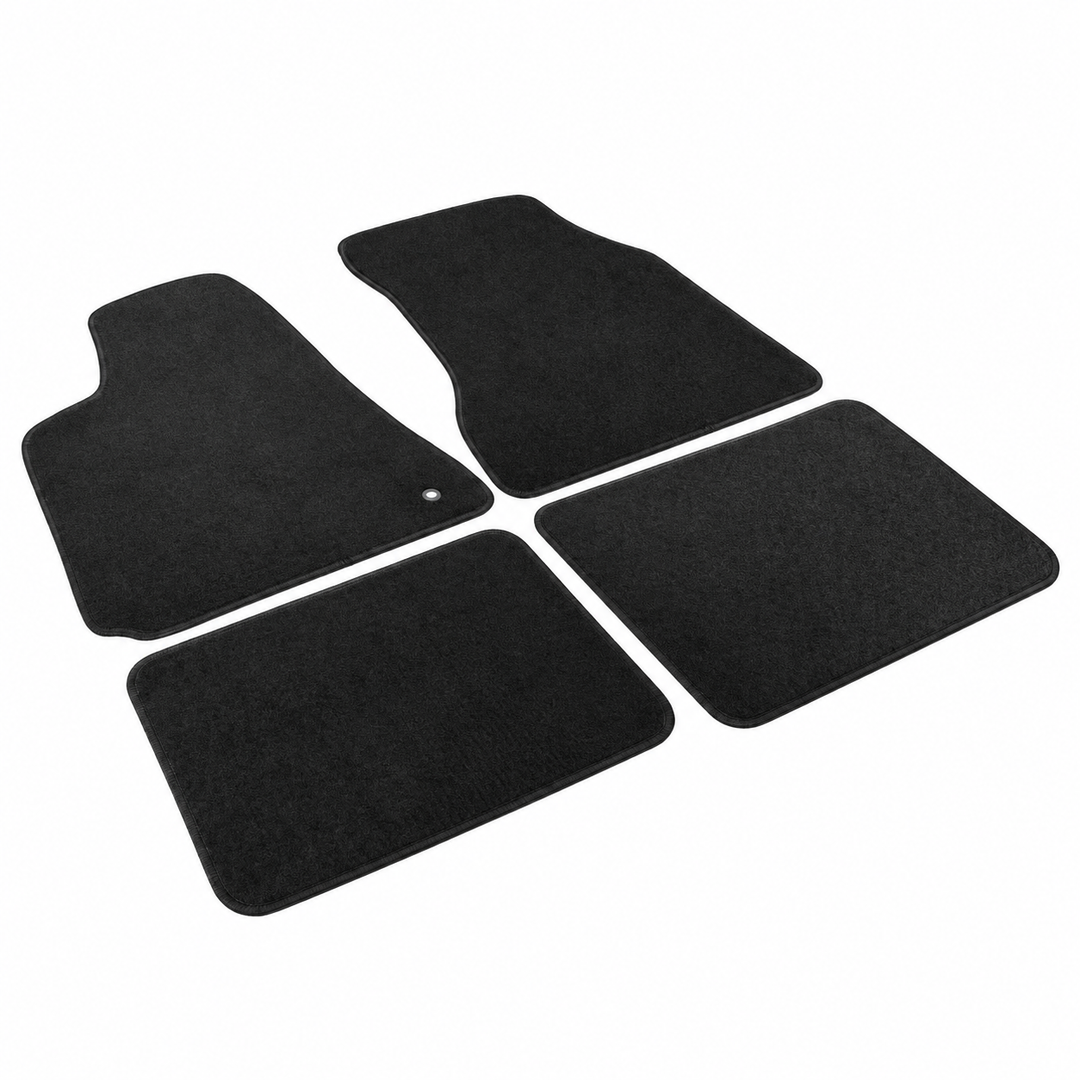 2005–2010 Chrysler 300 & 300C Black Nylon Floor Mats — 4-Piece on white background