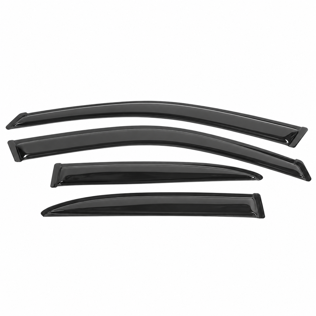 2001–2005 Honda Civic Sedan Smoke Window Visors — 4 Pieces on white background