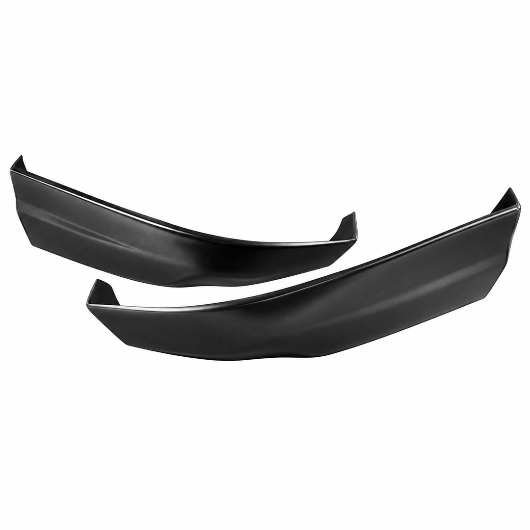 1998–2001 Acura Integra Rear Bumper Lip Set — Black Polyurethane on white background