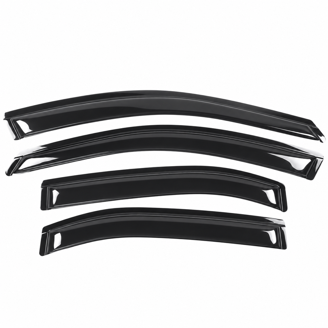 2006–2012 Ford Fusion Smoke Window Visors — 4 Pieces on white background
