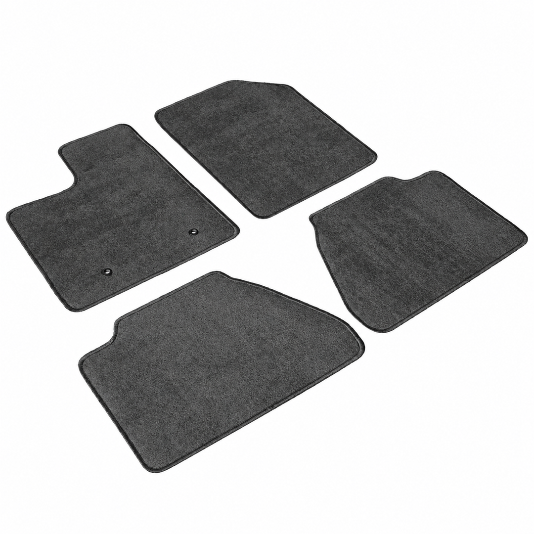 2007–2013 Ford Edge Gray Nylon Floor Mats — 4-Piece Set on white background