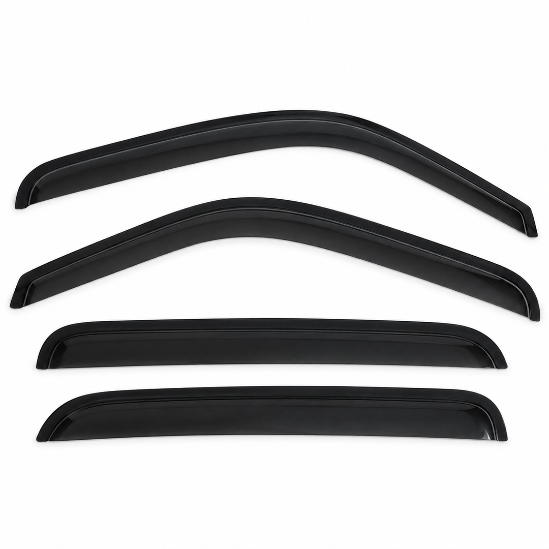 2001–2006 Silverado Sierra Crew Cab Smoke Window Visors on white background