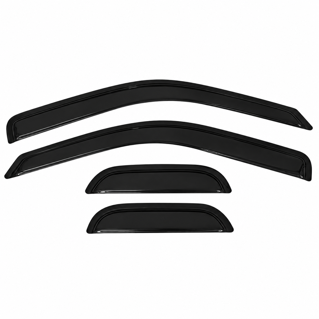 2004–2012 Colorado Canyon Extended Cab Window Visors — 4-Piece Set on white background