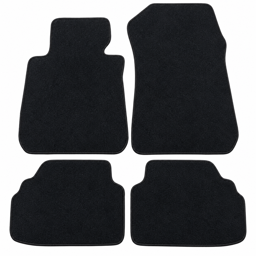 4-Piece Nylon Floor Mat Set for 2006–2011 BMW E90 Sedan – E90 Detail on white background