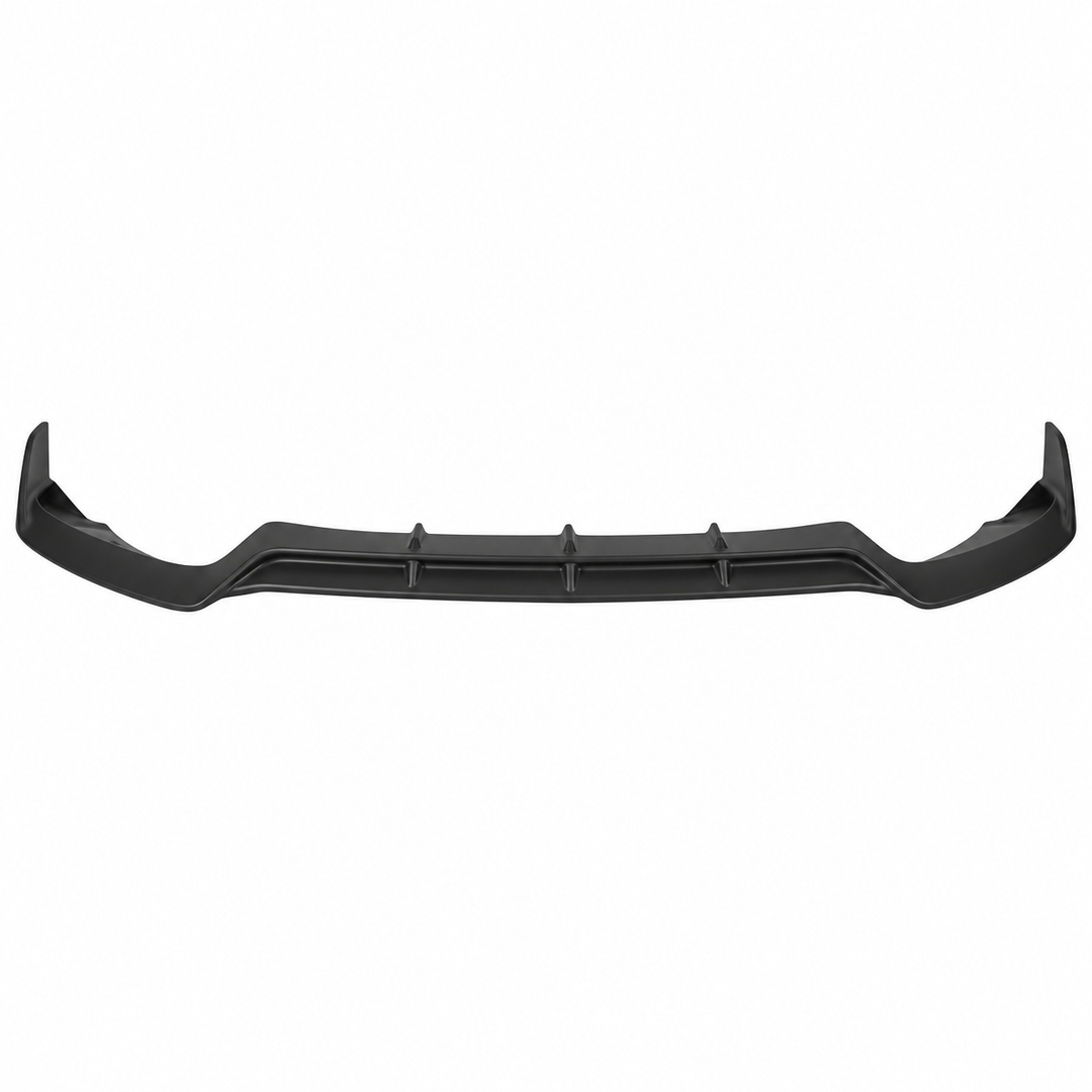 2015–2018 Mercedes-Benz W205 Sport Front Bumper Lip — Black PP on white background