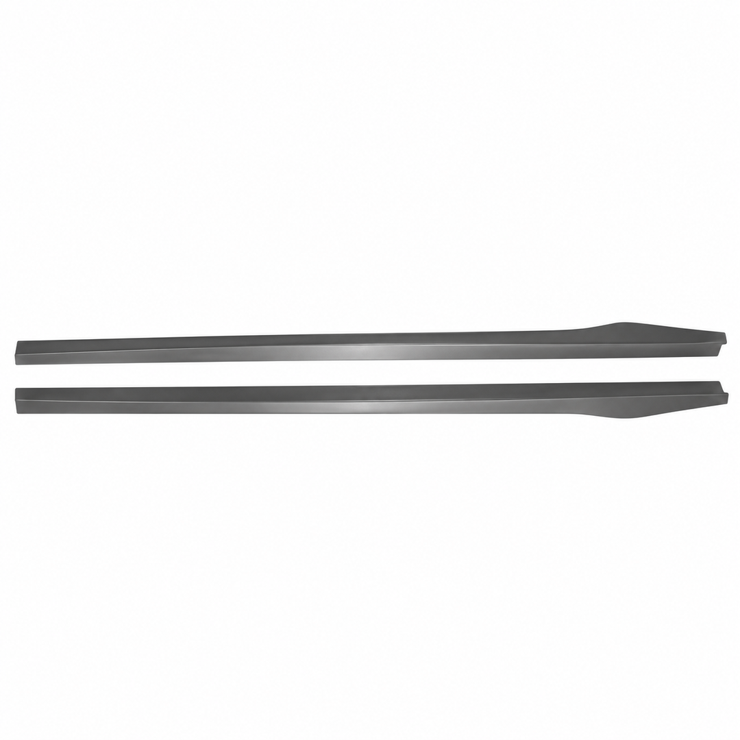 Unpainted Side Skirt Extensions for 2012–2018 BMW F30 Sedan — Pair on white background