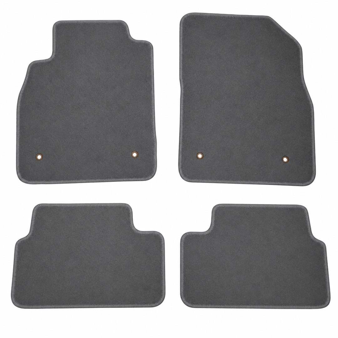 2008–2016 Chevrolet Cruze Automatic Gray Nylon Floor Mats on white background