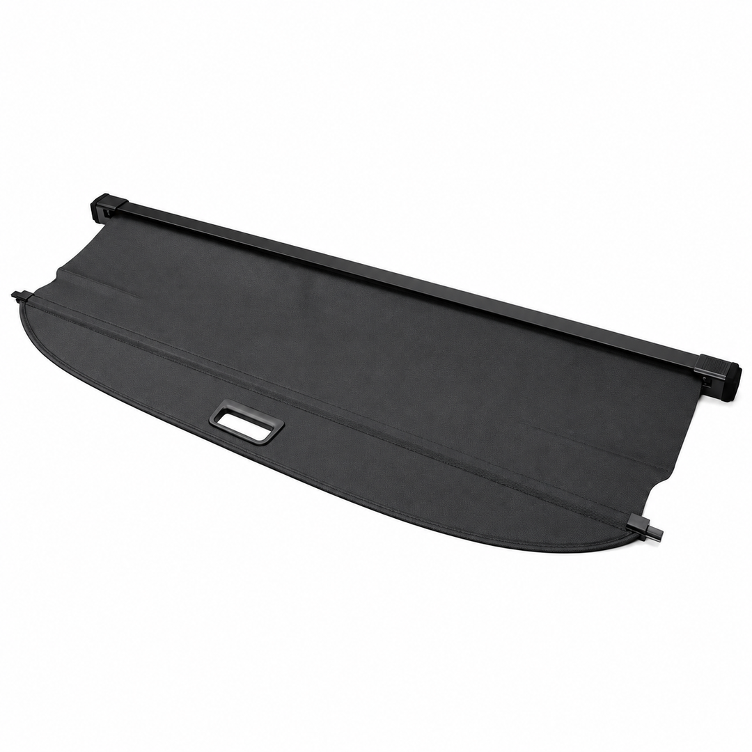 Black Retractable Cargo Cover for 2022–2024 Hyundai Ioniq 5 on white background