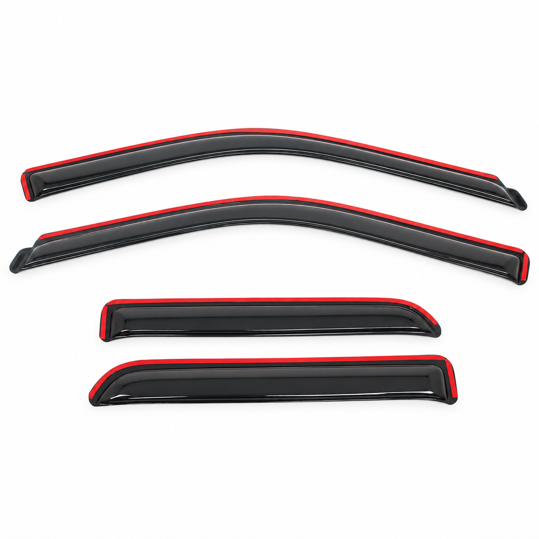 2009–2024 Ram 1500 Quad Cab In-Channel Window Visors on white background
