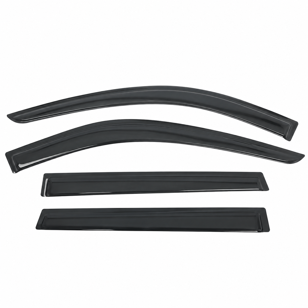 Smoke Acrylic Window Visor Set for 2021–2026 Nissan Rogue on white background
