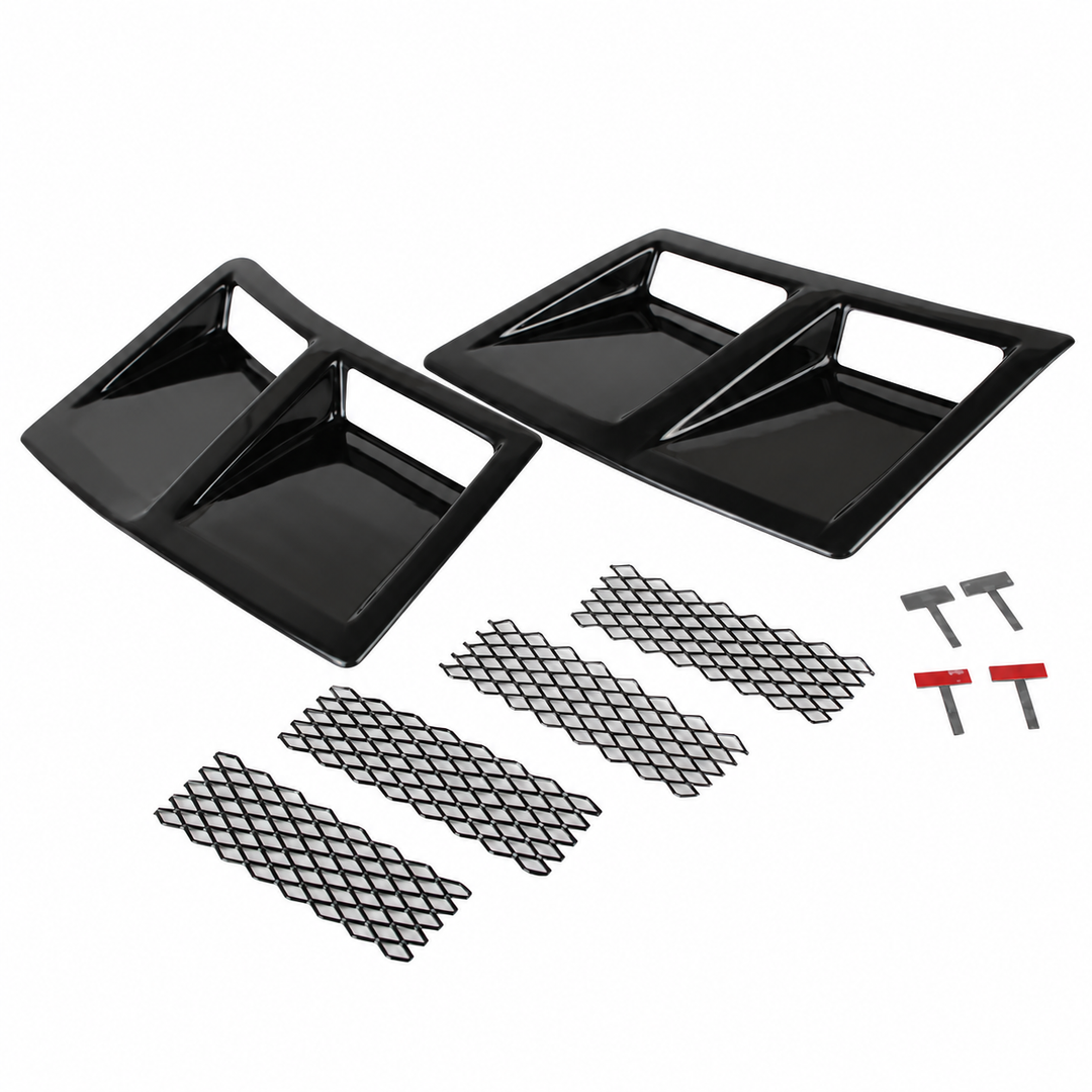 2015–2021 Subaru WRX STI Unpainted Rear Side Vents on white background