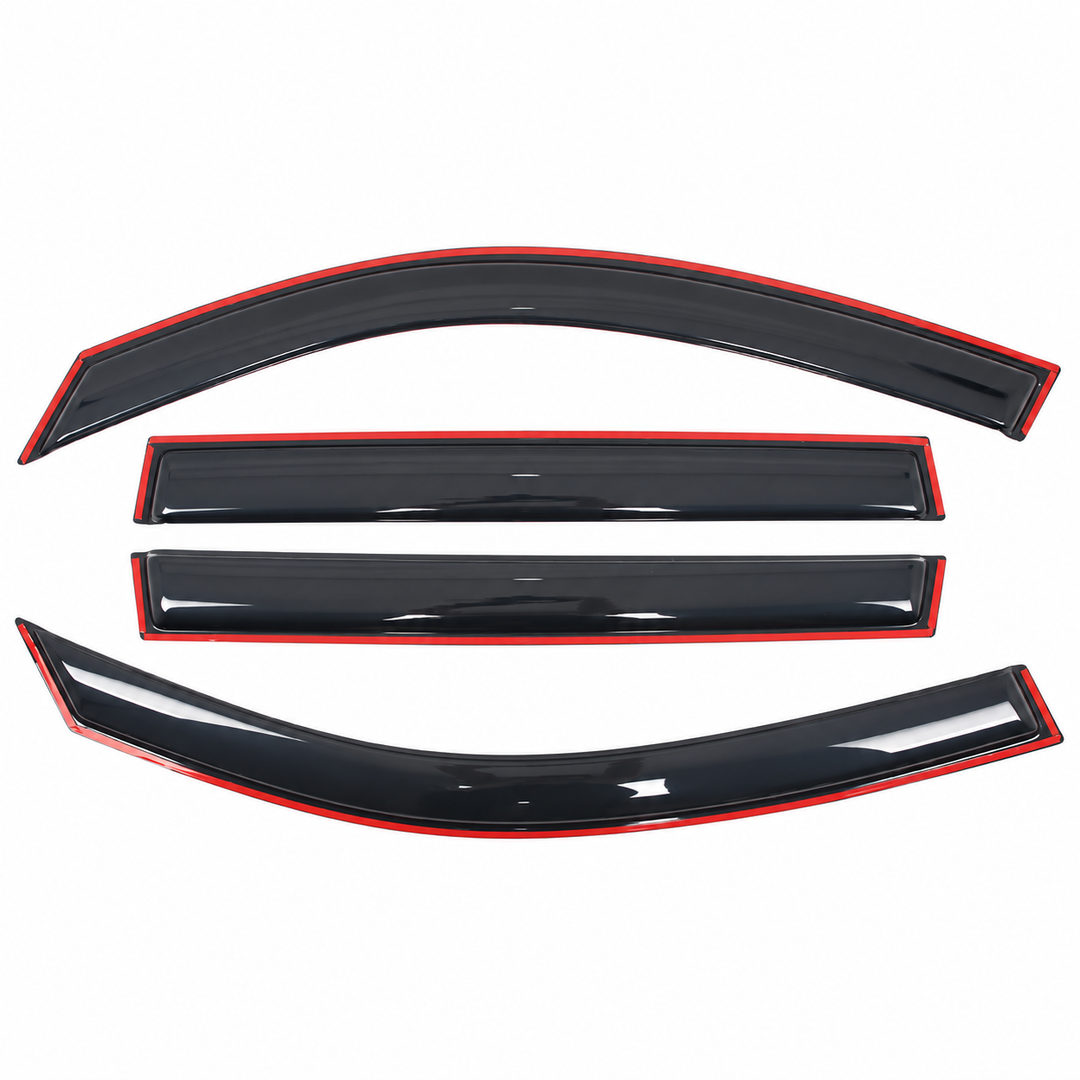 4-Piece In-Channel Smoke Window Visors for 2019–2024 Subaru Forester on white background