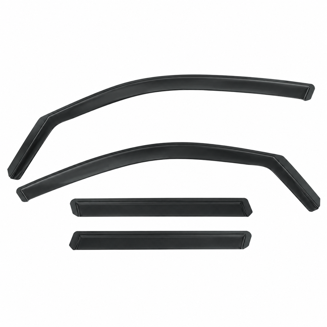 Black In-Channel Window Visors for BMW X5 G05 & X5 M F95 — 4 Pieces on white background