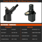 4-Piece ABS Wheel Speed Sensor Set for 2012-2019 Ford Escape Focus Volvo BM5T-2B372-AA - view 3