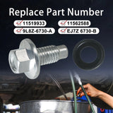 3PCS M12x1.75 Oil Pan Drain Plug Bolt for Chevrolet GMC Pontiac Hummer 11562588 – product image 3