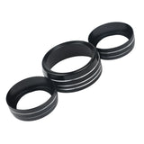 3Pcs Volume CD Switch Knob Ring Trim Cover for 14-21 Grand Cherokee – product image 3