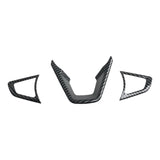3x Carbon Fiber Look Steering Wheel Cover Trim Fit for 2013-2018 Ford Fusion – product image