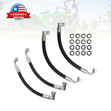 4 Hydraulic Hoses 8 O-rings 8 Metal Washers for John Deere AW29374 – product image