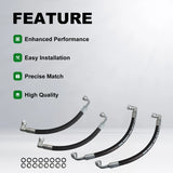 4 Hydraulic Hoses 8 O-rings 8 Metal Washers for John Deere AW29374 – product image 2
