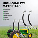 4 Hydraulic Hoses 8 O-rings 8 Metal Washers for John Deere AW29374 – product image 3