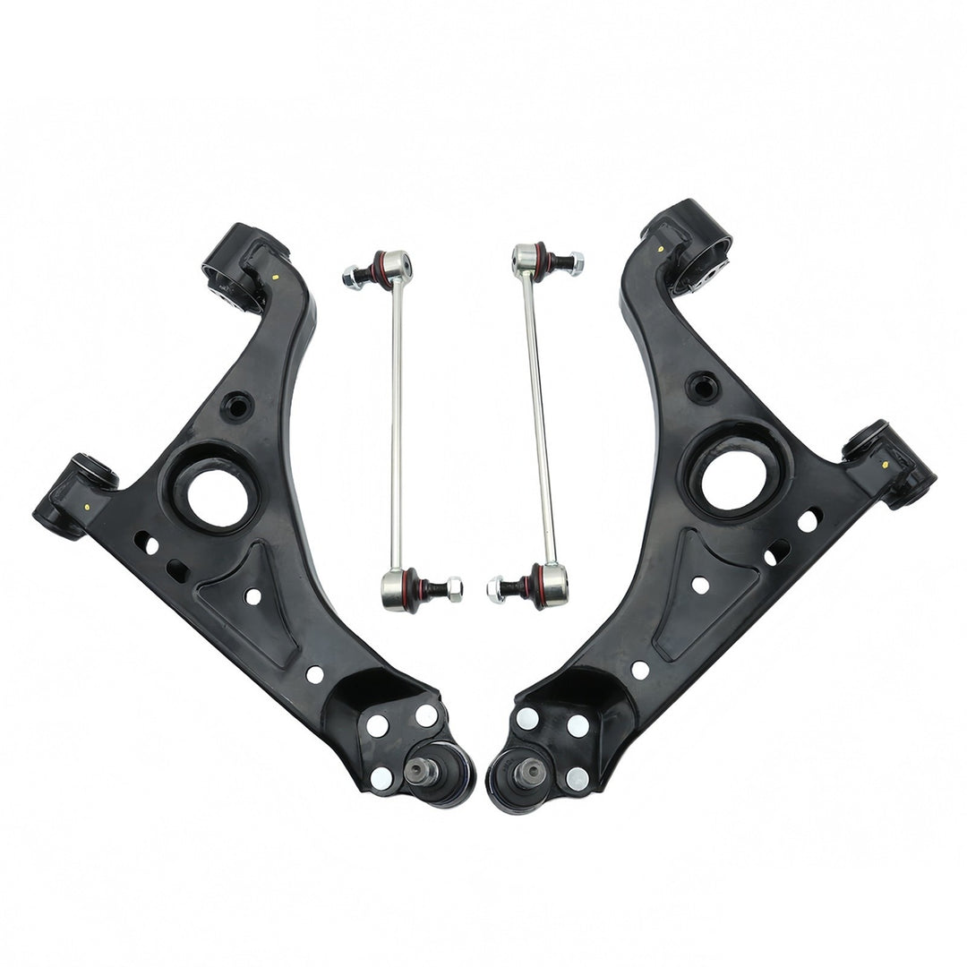 4-Piece Front Lower Control Arm and Sway Bar Link Kit for 2013-2022 Chevrolet Trax and Buick Encore