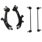 4-Piece Front Lower Control Arm and Sway Bar Link Kit for 2013-2018 Acura RDX